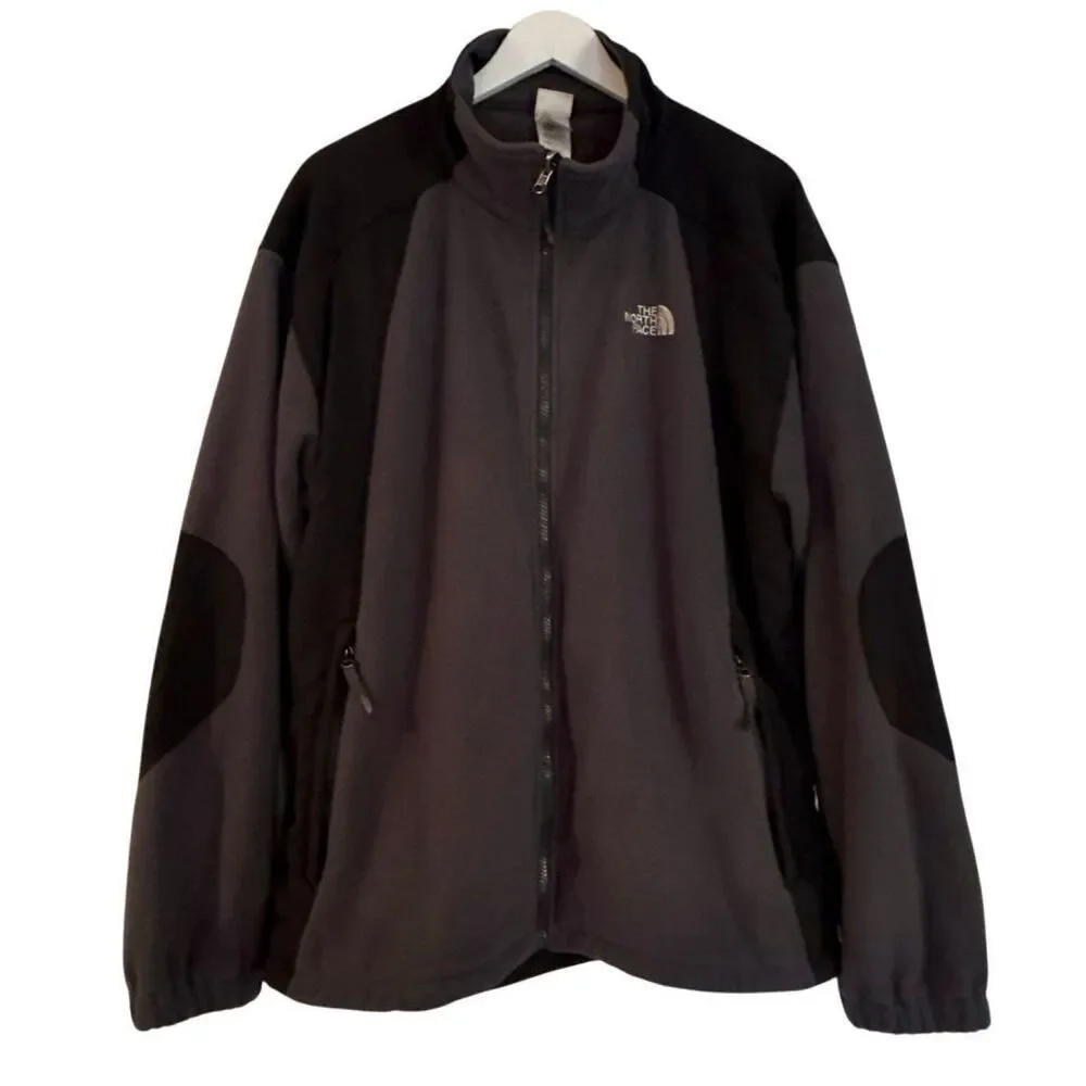 The North Face men’s grey full zip fleece jacket size XL
